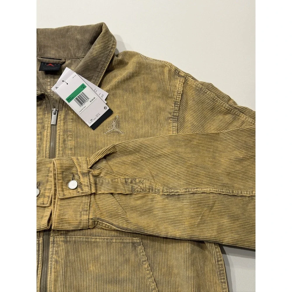Jordan Flight Corduroy Chore Jacket Men's XL Tan IF1825-247 NWT